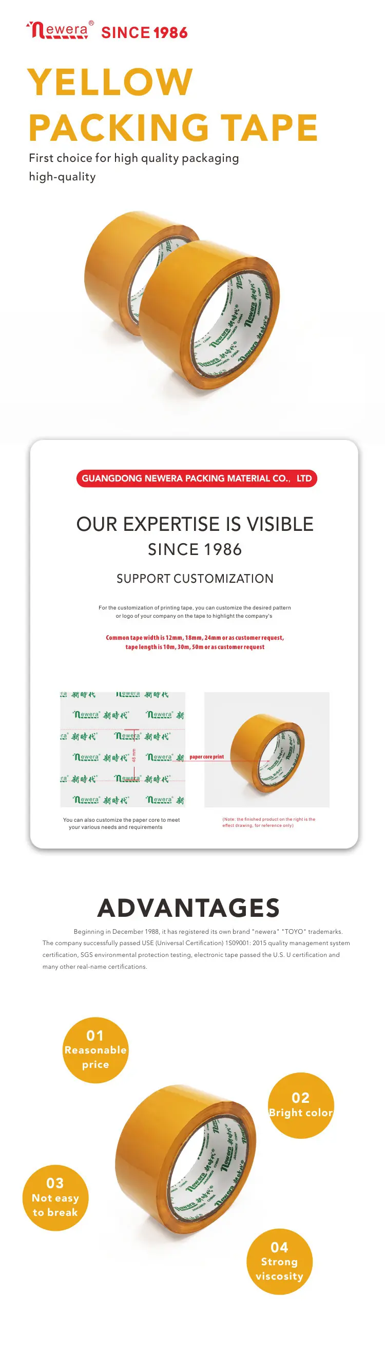 Green Yellow Blue Black White Green Pink Packing Tape (5)