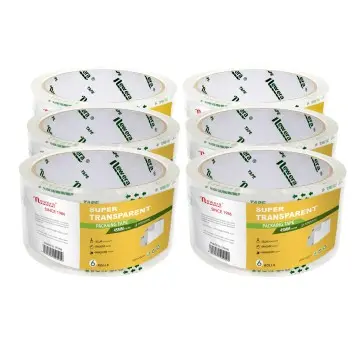 6 Packs Amazon Crystal Clear Packing Tape or 4 Packs Clear Sticky Tape
