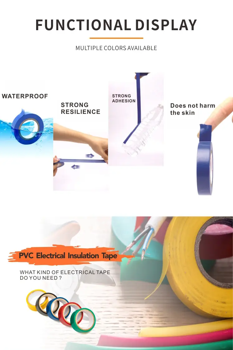 Premium Grade PVC Electrical tape Insulation tape (6)