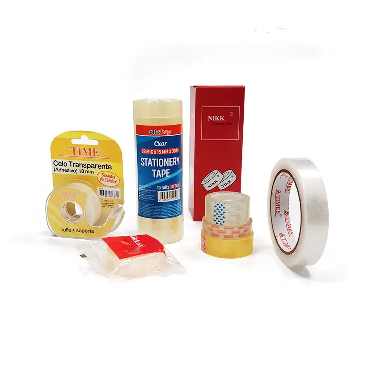 12 Rolls Transparent Tape Stationery Tape Refills for Office (2).jpg