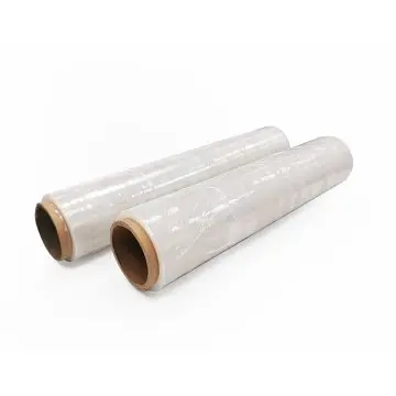 1000 Feet Clear or Black Stretch Wrap with Handle