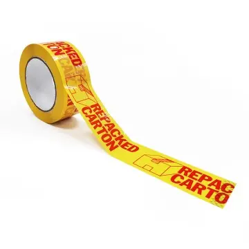 Custom Yellow Print Tape Custom Packing Tape