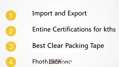 2023's Top 5 Import and Export Certifications for the Best Clear Packing Tape